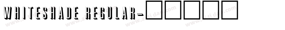 Whiteshade Regular字体转换